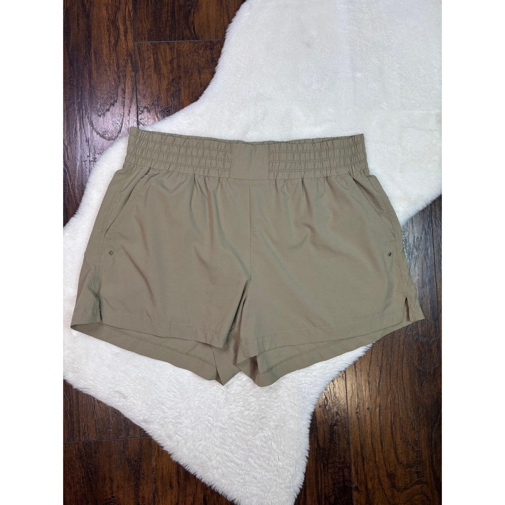 Old Navy Active Shorts XL Green Khaki StretchTech Quick Dry Athletic Women